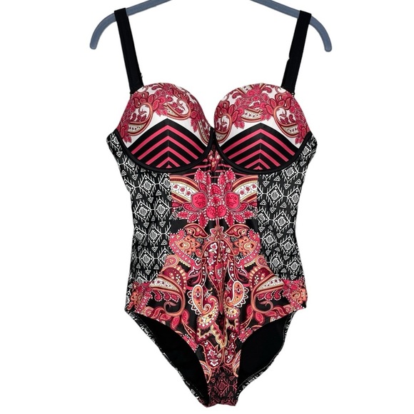 Swimsuits for All Mastermind Baroque Underwire Swimsuit New with tags women’s 10 - Picture 2 of 7